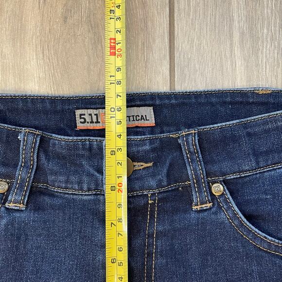 5.11 Tactical Women’s Jeans Size 4 Regular Straight Leg Dark Wash Hidden Pockets - Picture 5 of 11
